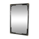 Rectangular mirror from the 70s-80s by Maison Bagues in brass and metal.