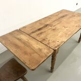 70s pine farmhouse table