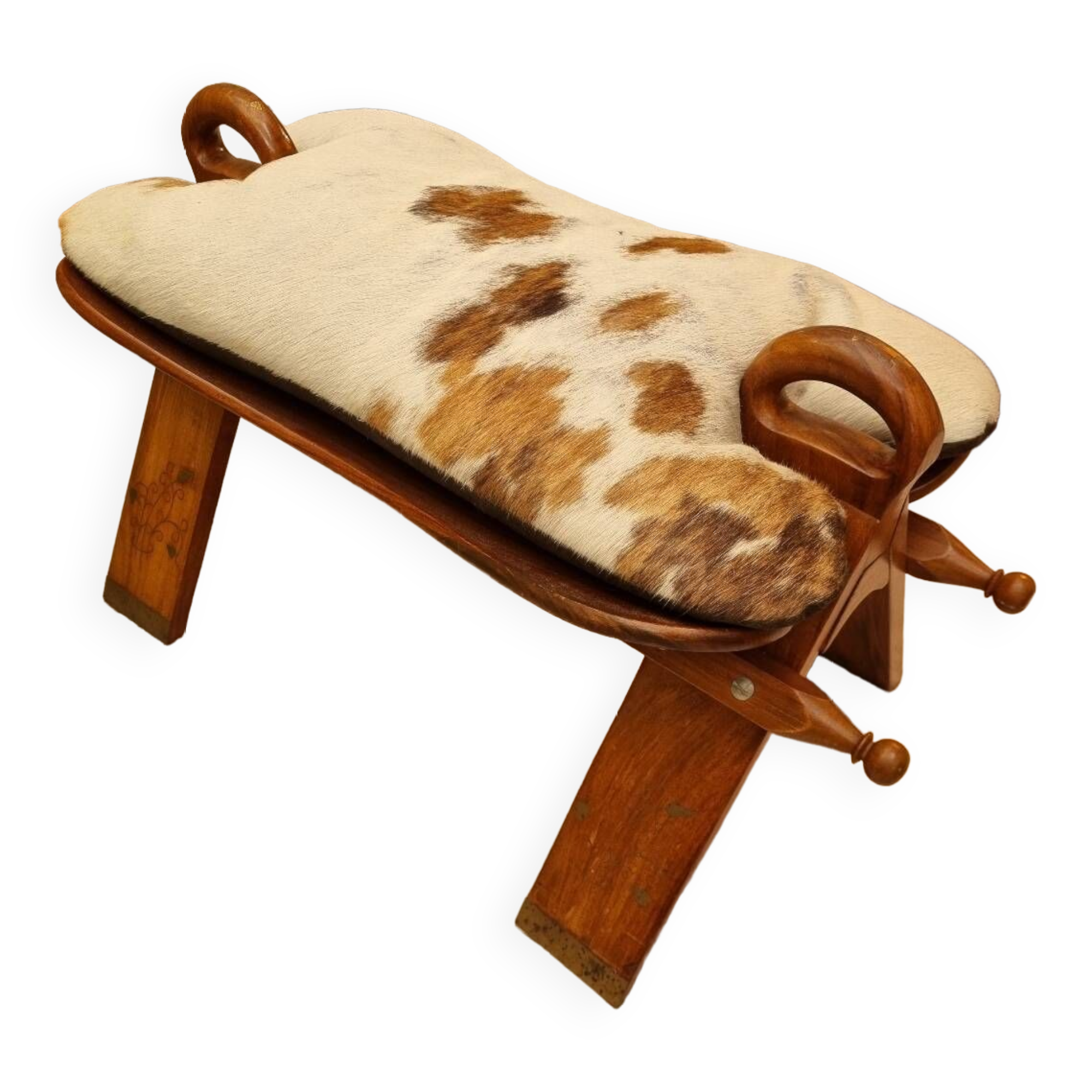 Cowhide stool from 1970