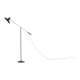 Metal and brass floor lamp, France - 1950s
