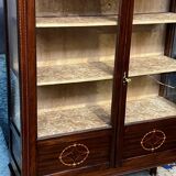 Display cabinet. Marquetry, mahogany.