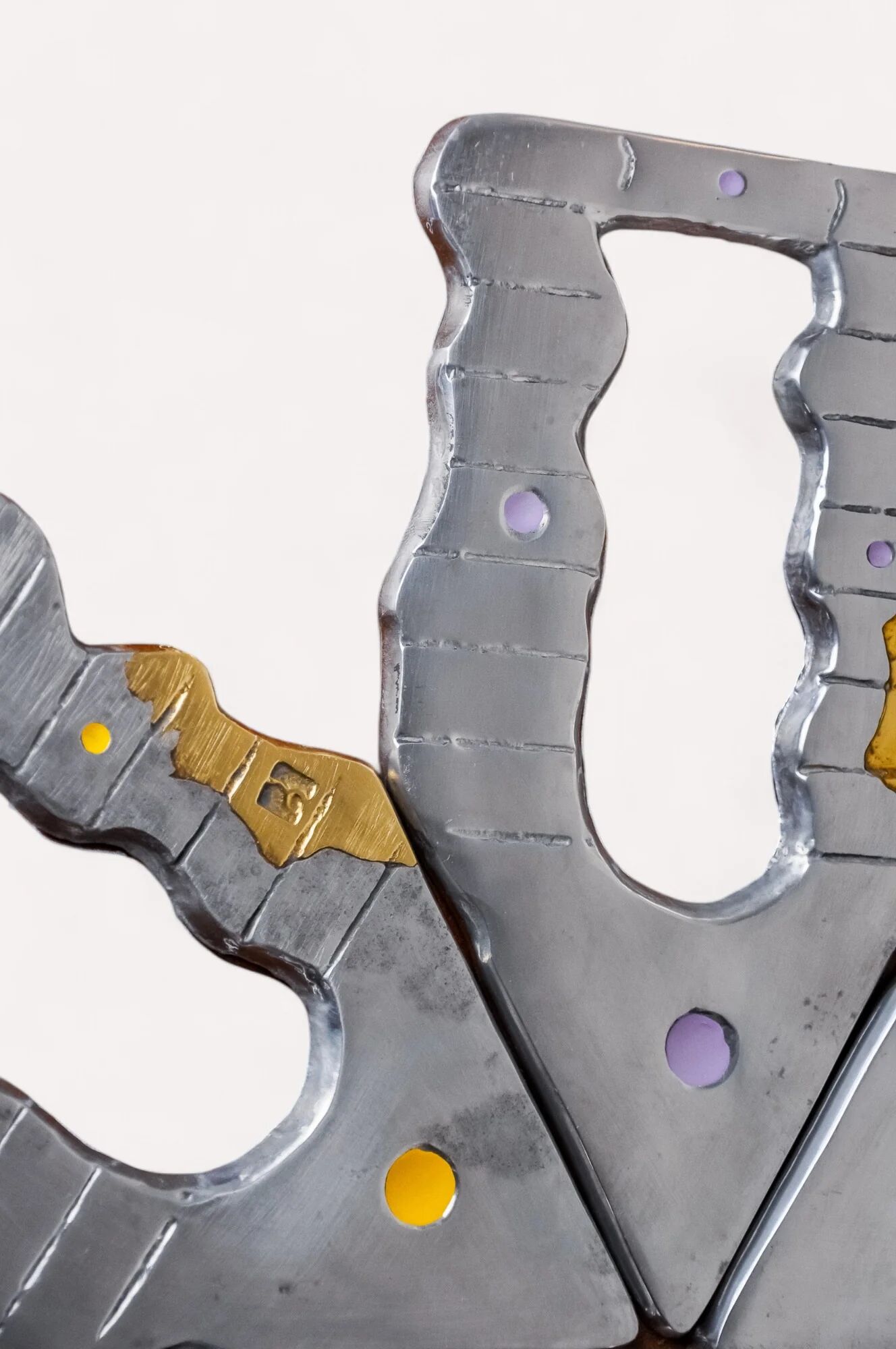 Brutalist Parcheesi game by Art3, bronze & aluminium, Spain, 1970s