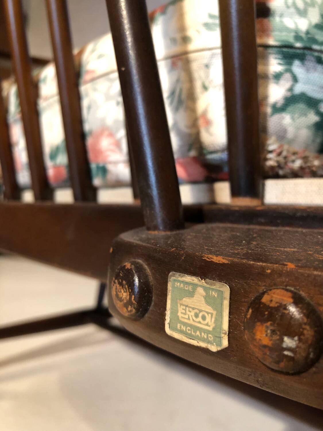 ERCOL England 2-seater bench circa 1960