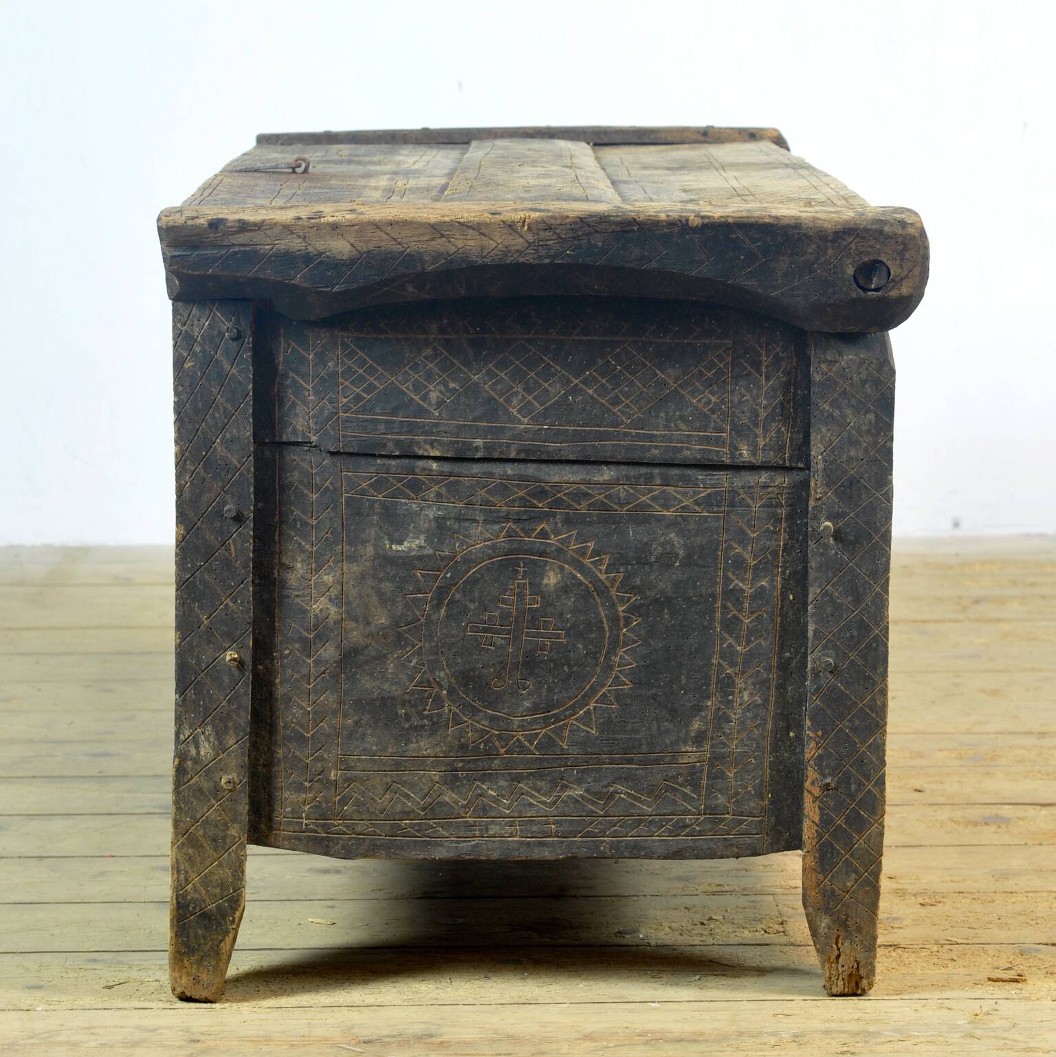 Coffre de berger antique, années 1820