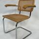 Chaise Cesca modèle Marcel Breuer avec accoudoirs B64