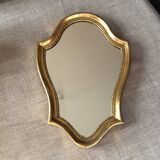 Golden baroque mirror