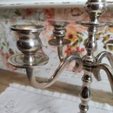 Chandelier 5 branches in silver metal color