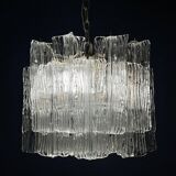 Murano glass chandelier "Eliche" by Venini, Italy, 1960s
