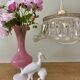 Vintage molded glass lampshade pendant light - tableware collection -