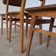 Vintage stol kamnik dining chairs (set of 4): mid-century leather seat