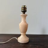 Vintage pink natural stone lamp base