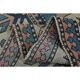 1970s Turkish Oushak Handmade Wool Cotton Pink Blue Area Rug 196x286
