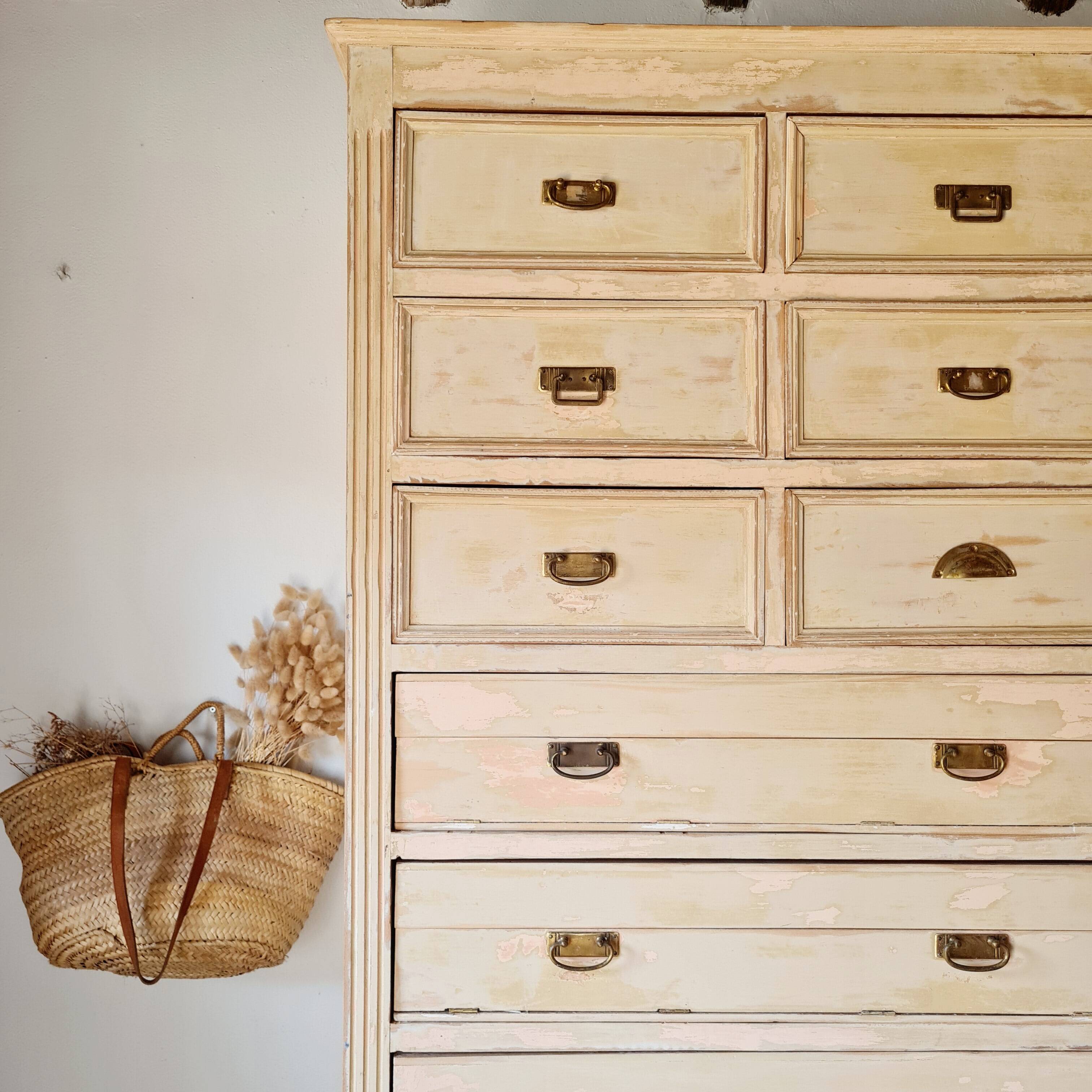 Haberdashery workbench - high chest of drawers - tallboy