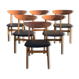 6 Scandinavian chairs