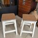 Pair of vintage wooden stools