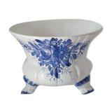 Cache pot céramique faïence  bleu delft