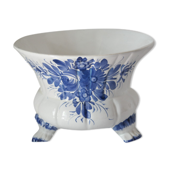 Delft blue earthenware ceramic pot cover