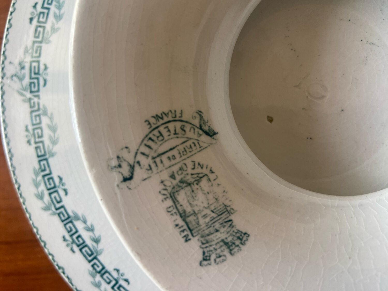 Pair of vintage Iron Earth serving dishes