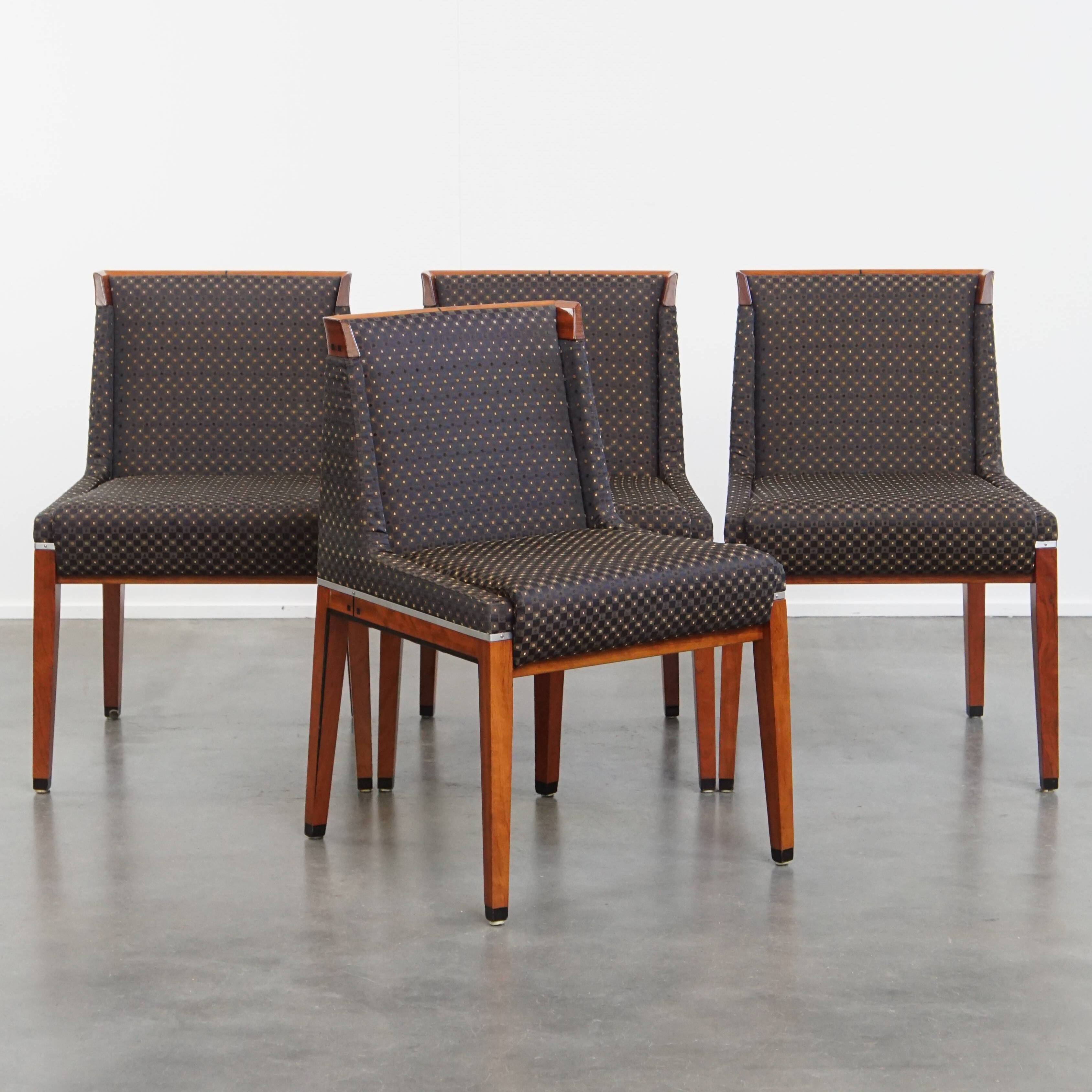 Set of 4 Art Deco dining chairs