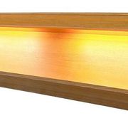 Extra long floating sideboard / wall shelf in teak 210 cm, Denmark 1960s