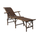 Chaise longue en rotin début 20ème