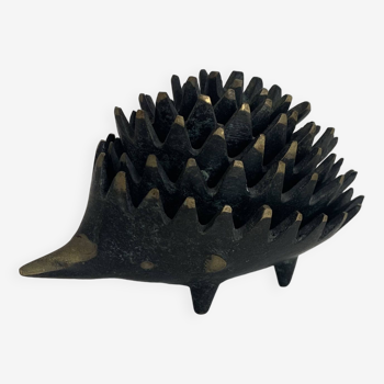 Vintage 1950 hedgehog ashtrays by Walter Bosse for Hertha Baller