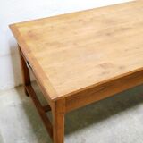 Vintage wooden farmhouse dining table