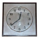 Flash brushed steel wall clock