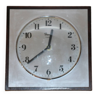Flash brushed steel wall clock