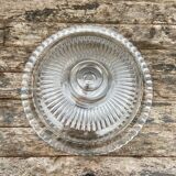 Arcoroc glass dish and bell