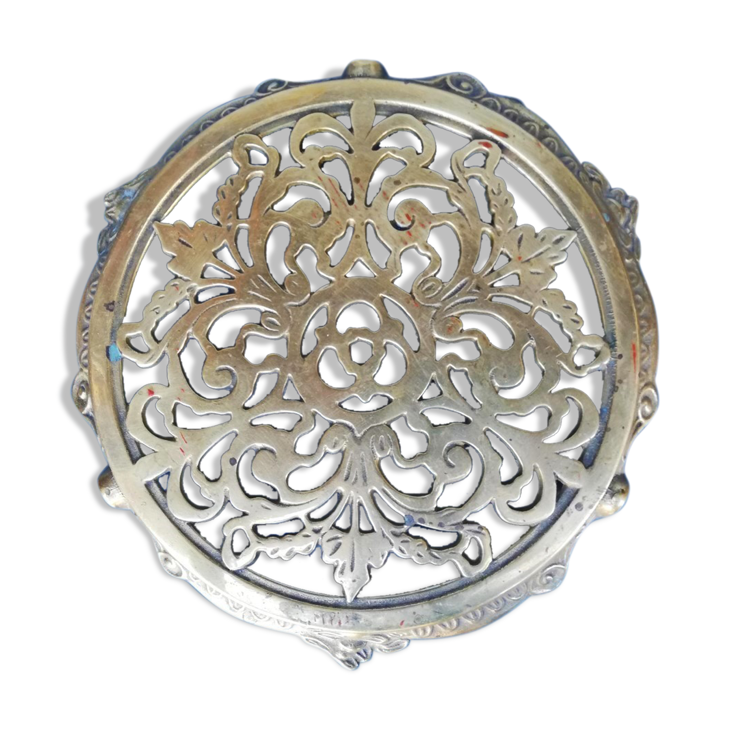 Under vintage brass plated