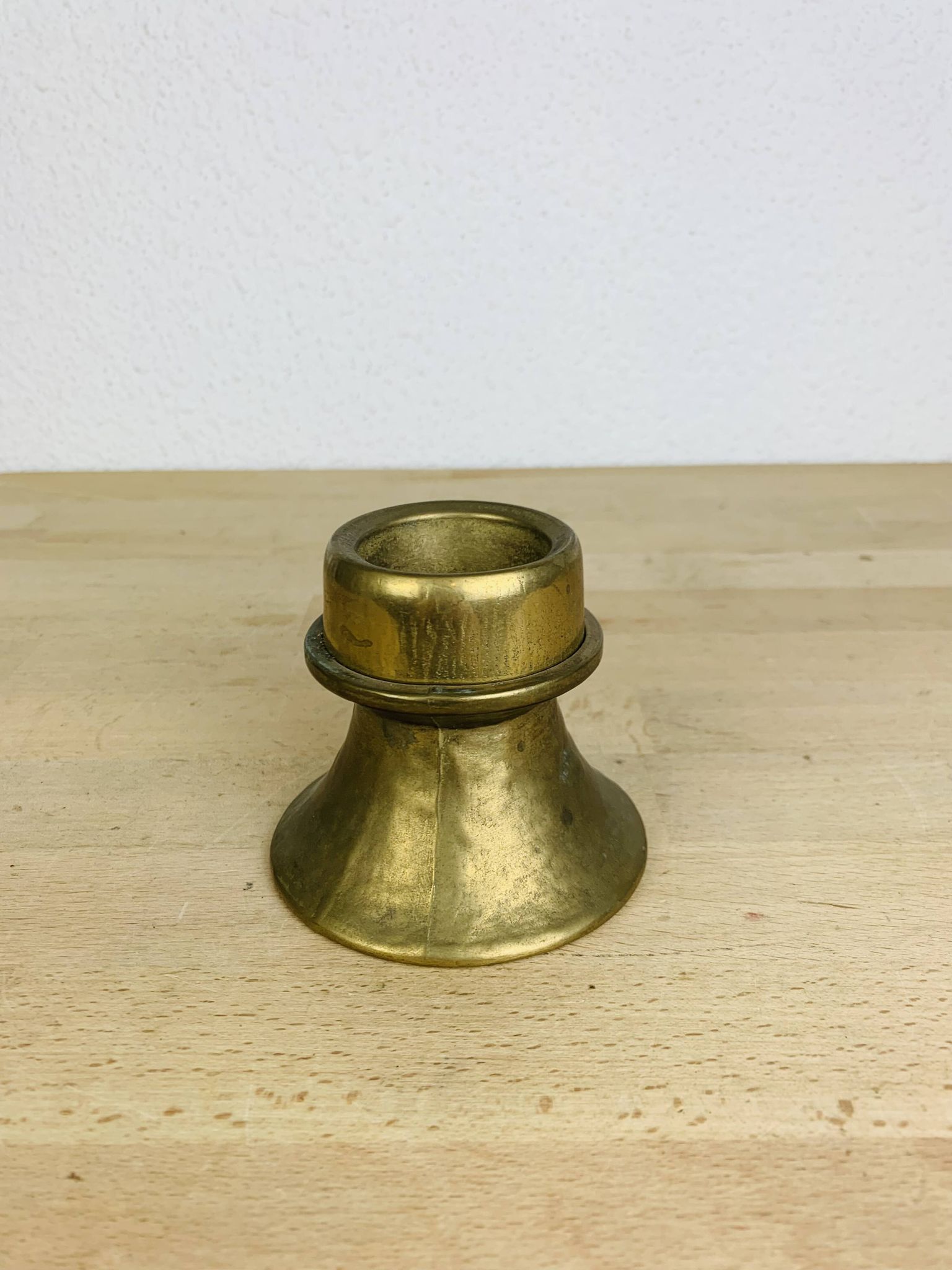 Bougeoir laiton doré style scandinave, vintage