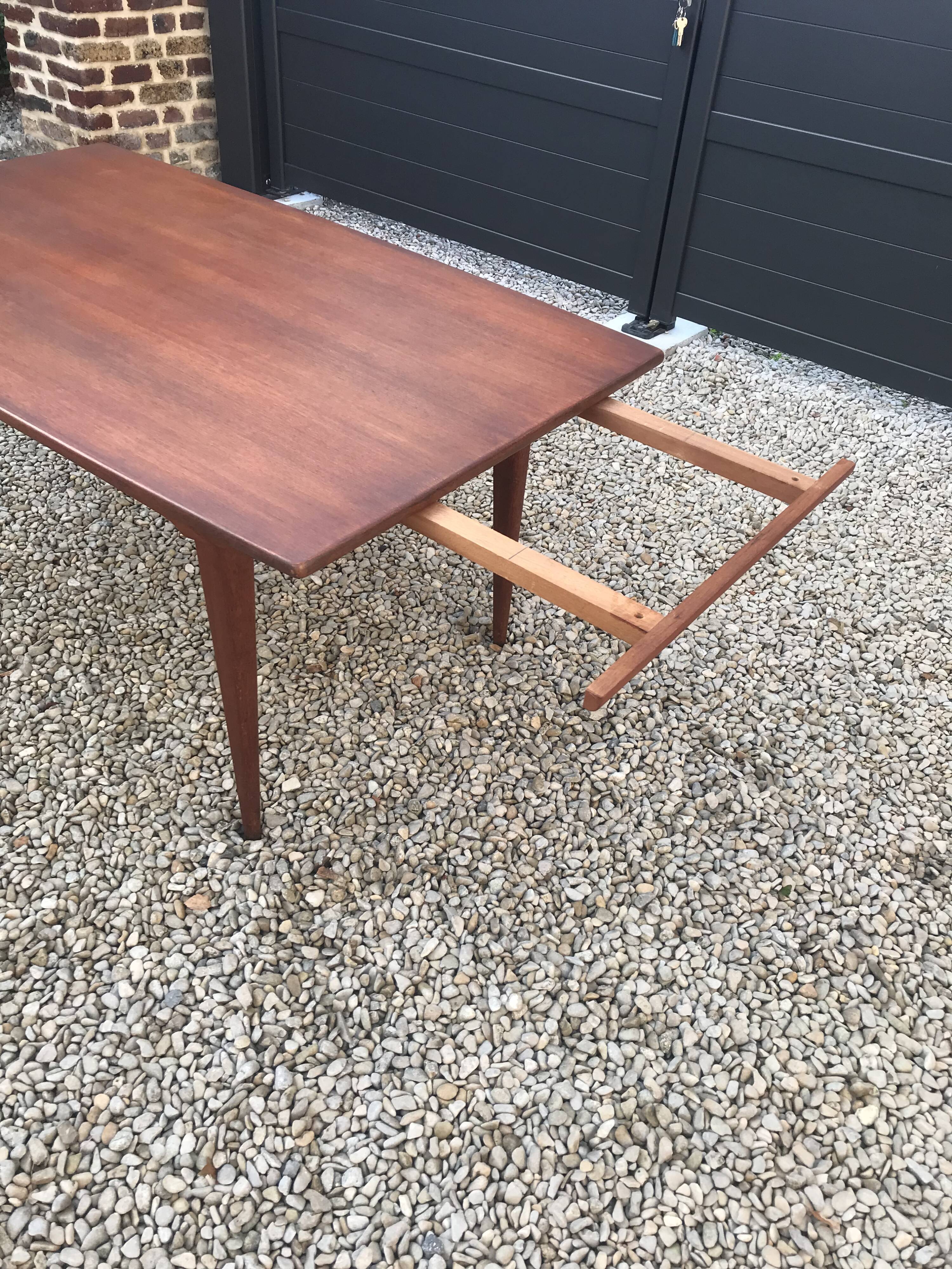 Scandinavian teak dining table