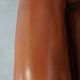 Brown leather wingback Chesterfield armchair