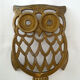 Dessous de plat hibou en laiton