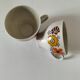 Vintage Winterling espresso cup duo, 70s floral design.