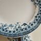 6 antique flat plates in ironstone