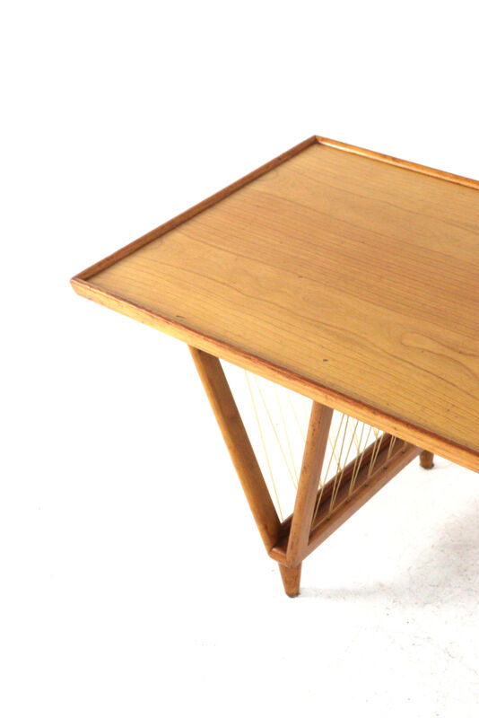 mid century modern Coffee table 'Deinum'  vintage design with magazine rack