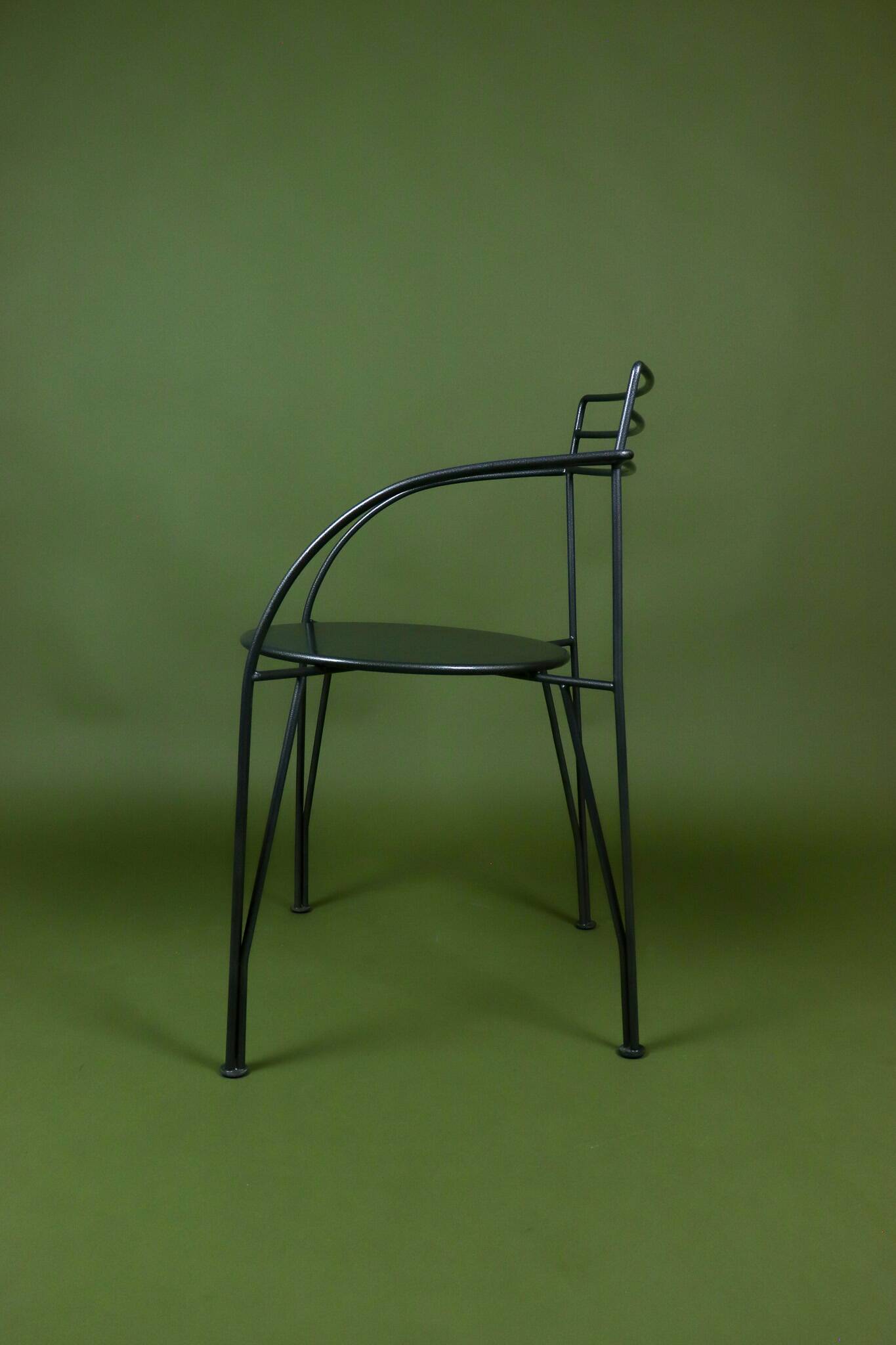 Silver Moon Armchair Pascal Mourgue metal 1985