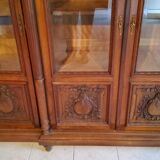 Late nineteenth century Louis XVI style library in walnut