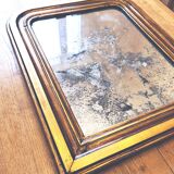 Ancien miroir Louis Phillipe, doré à la feuille d'OR - "Ancelin"