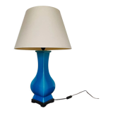 Blue turquoise ceramic table lamp