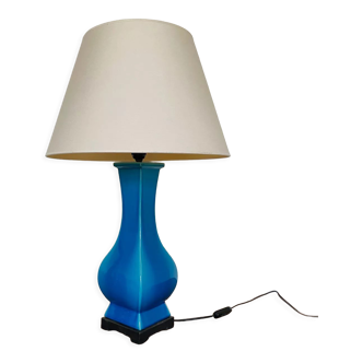 Lampe de table en céramique blue turquoise