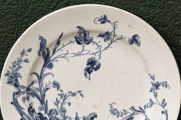 Lot de 6 assiettes terre de fer Jules Vieillard, modèle St buveurs