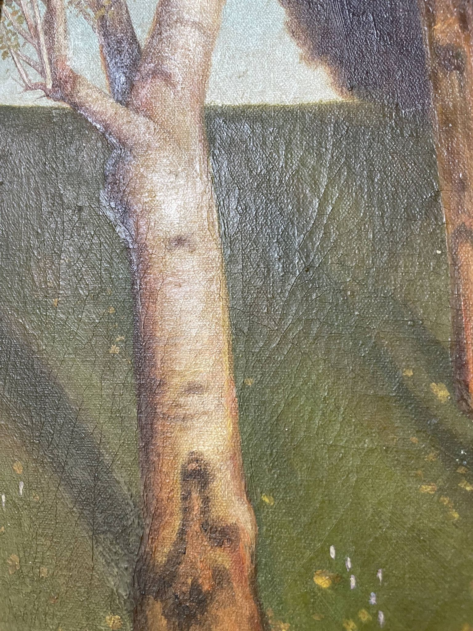 Oil on canvas The Sacred Grove