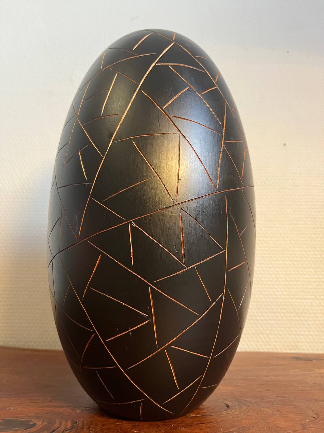 Exotic wood vase