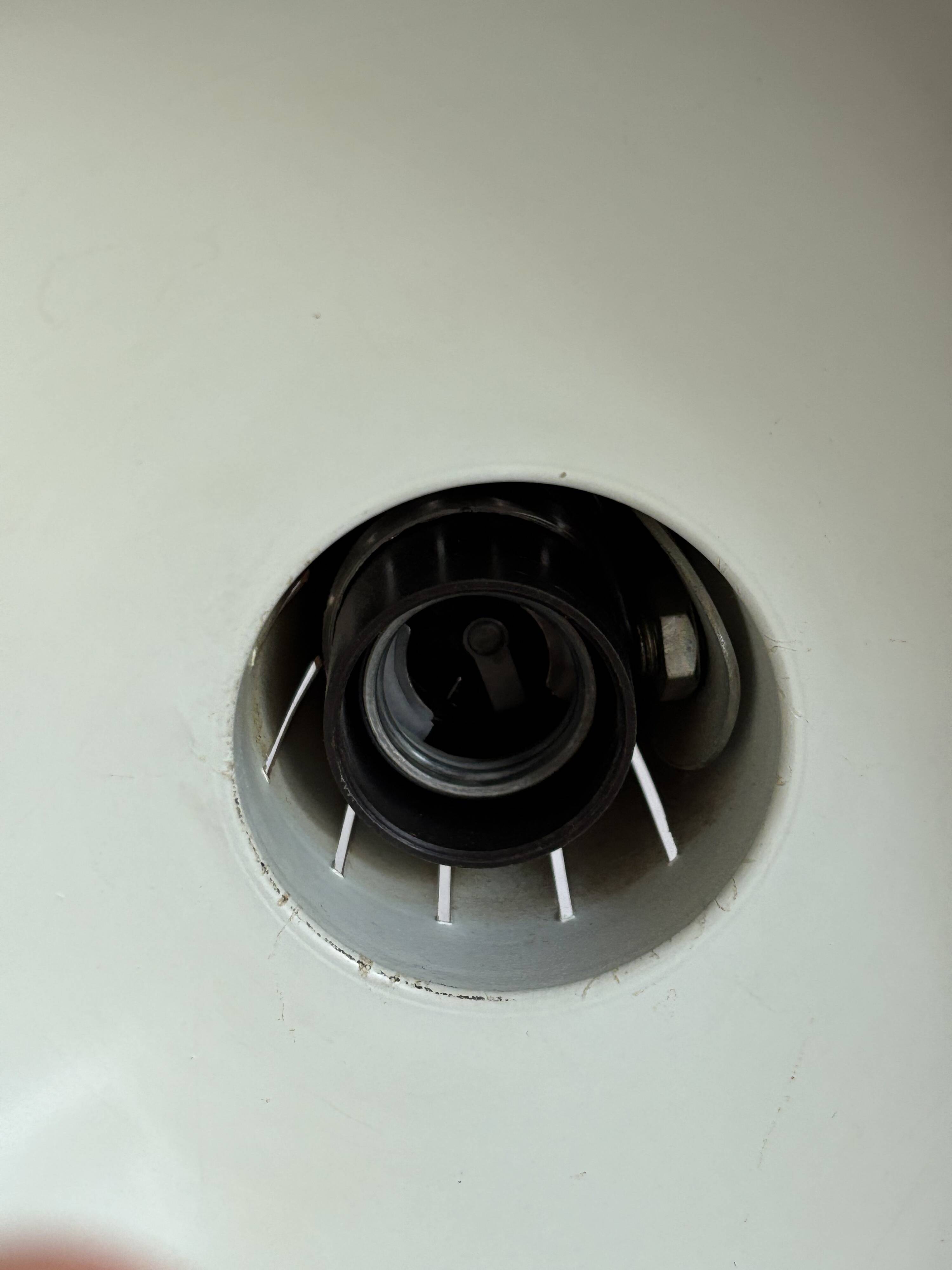 1960s vintage desk lamp Fase Faro Madrid orange - 52 cm