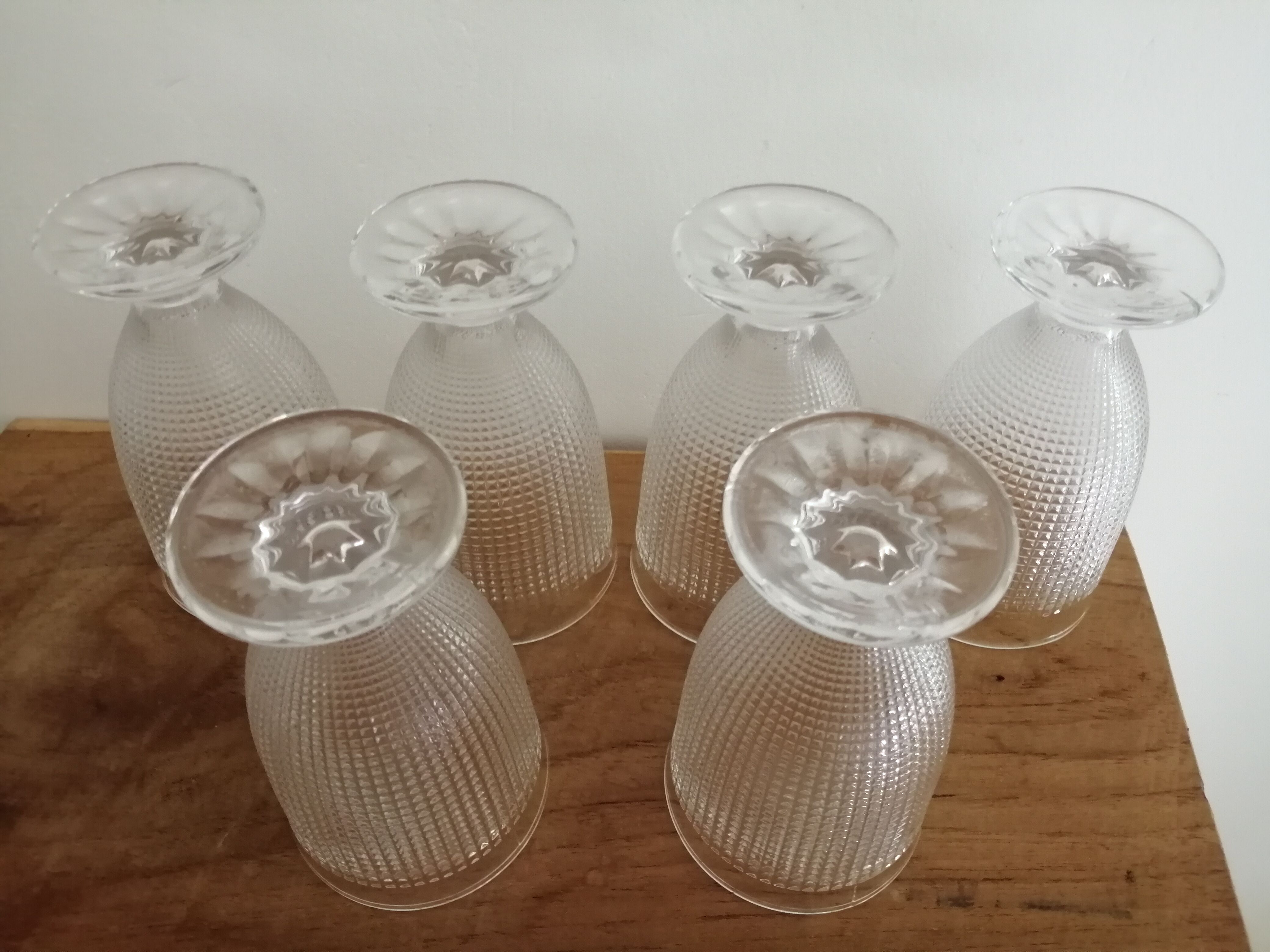 Lot of 6 vintage walking glasses
