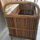 Vintage bamboo rattan chest from the 60s
