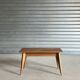Table basse vintage années 50 pieds compas design scandinave